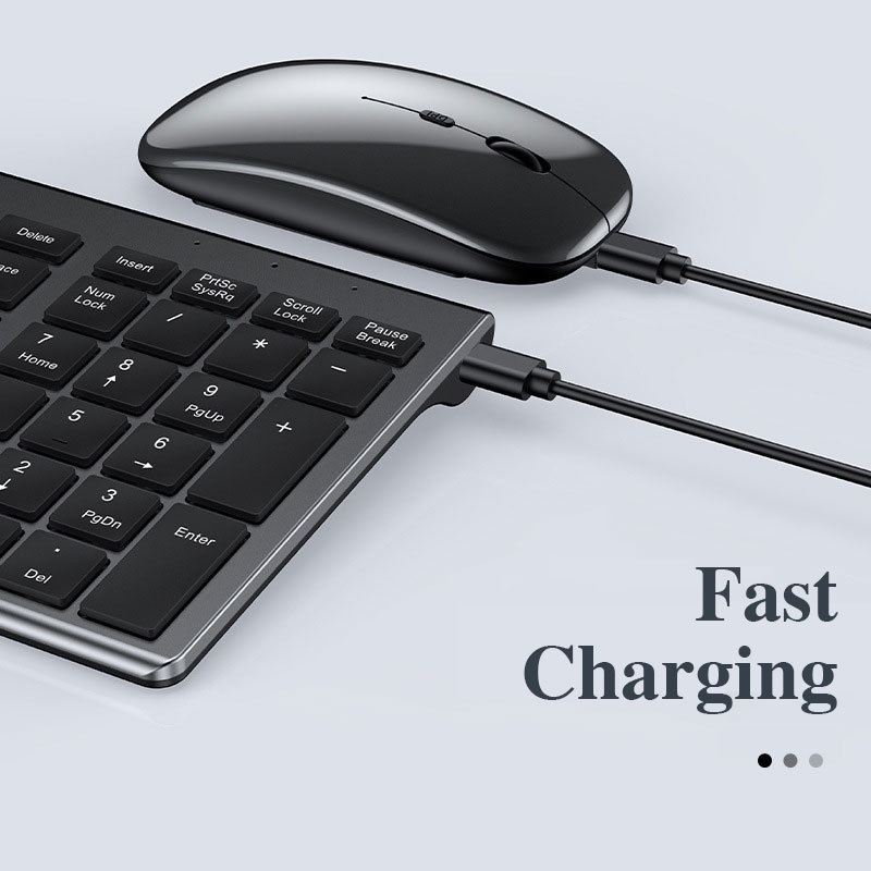 CHUYI Bộ Bàn Phím Và Chuột Không Dây Bluetooth 3.0 5.0 2.4Ghz 109 Phím Có Thể Sạc Lại Cho iPad Laptop Điện Thoại Notebook