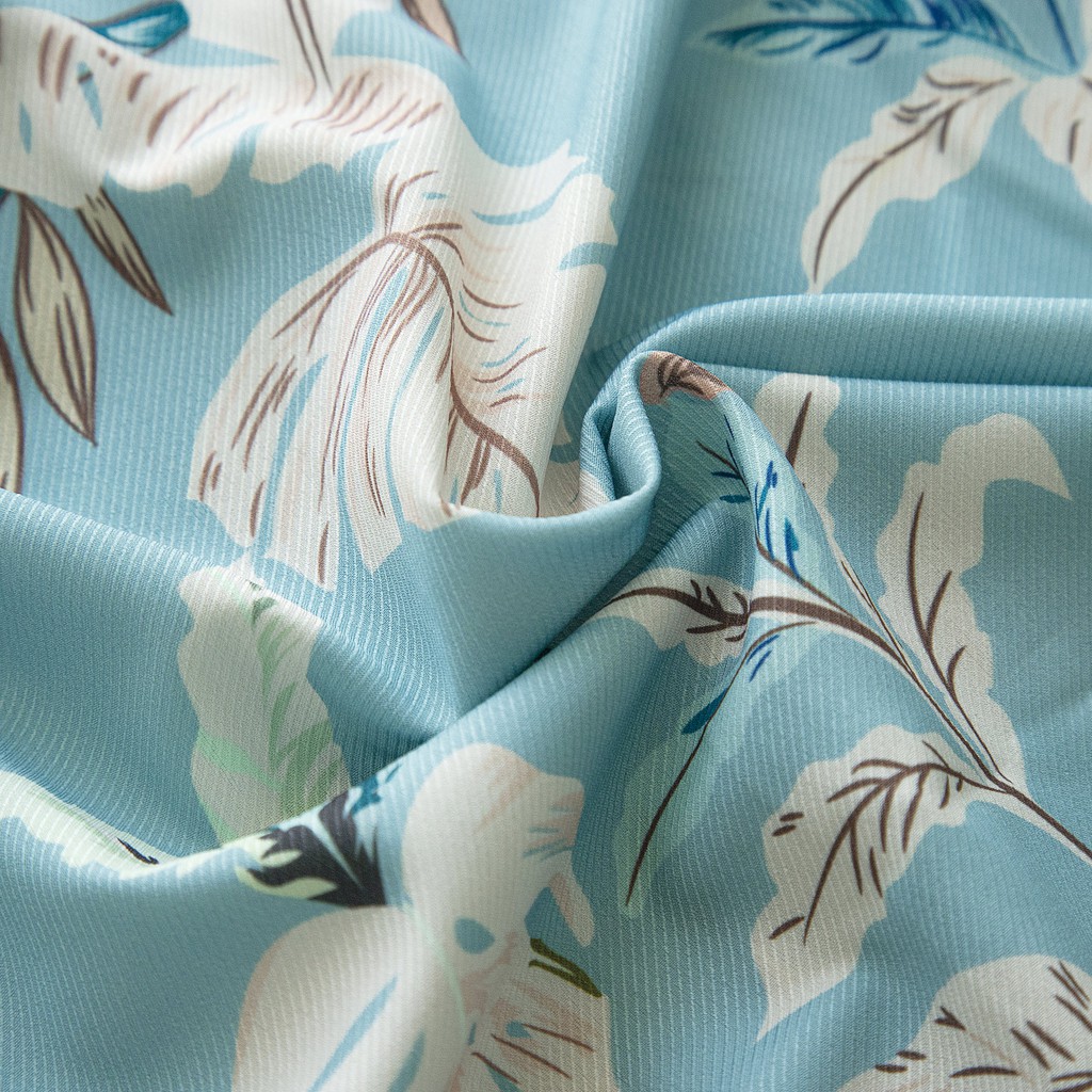 Áo sơ mi nam POLYS áo sơ mi tay ngắn họa tiết Blue Tropical | BigBuy360 - bigbuy360.vn