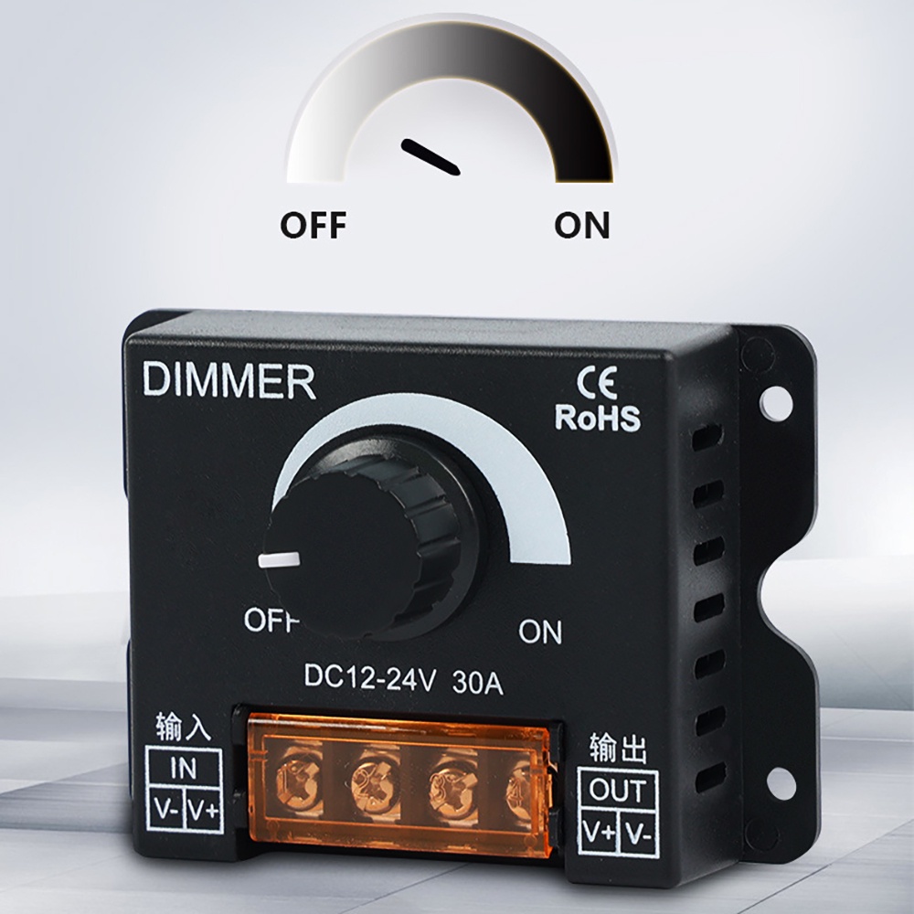Dimmer Bộ Điều Chỉnh Độ Sáng Đèn Led 12V-24V 30A