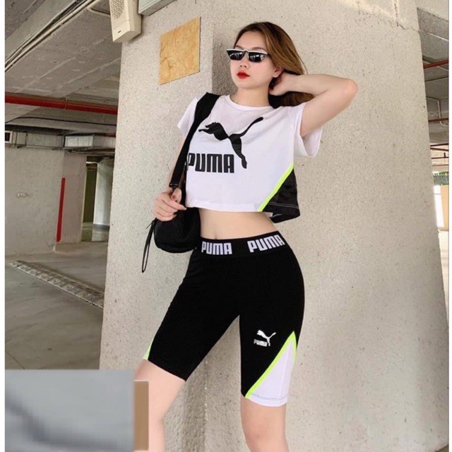 set đùi lỡ biker thể thao nữ tập gym, yoga, đi chơi pum chất đẹp