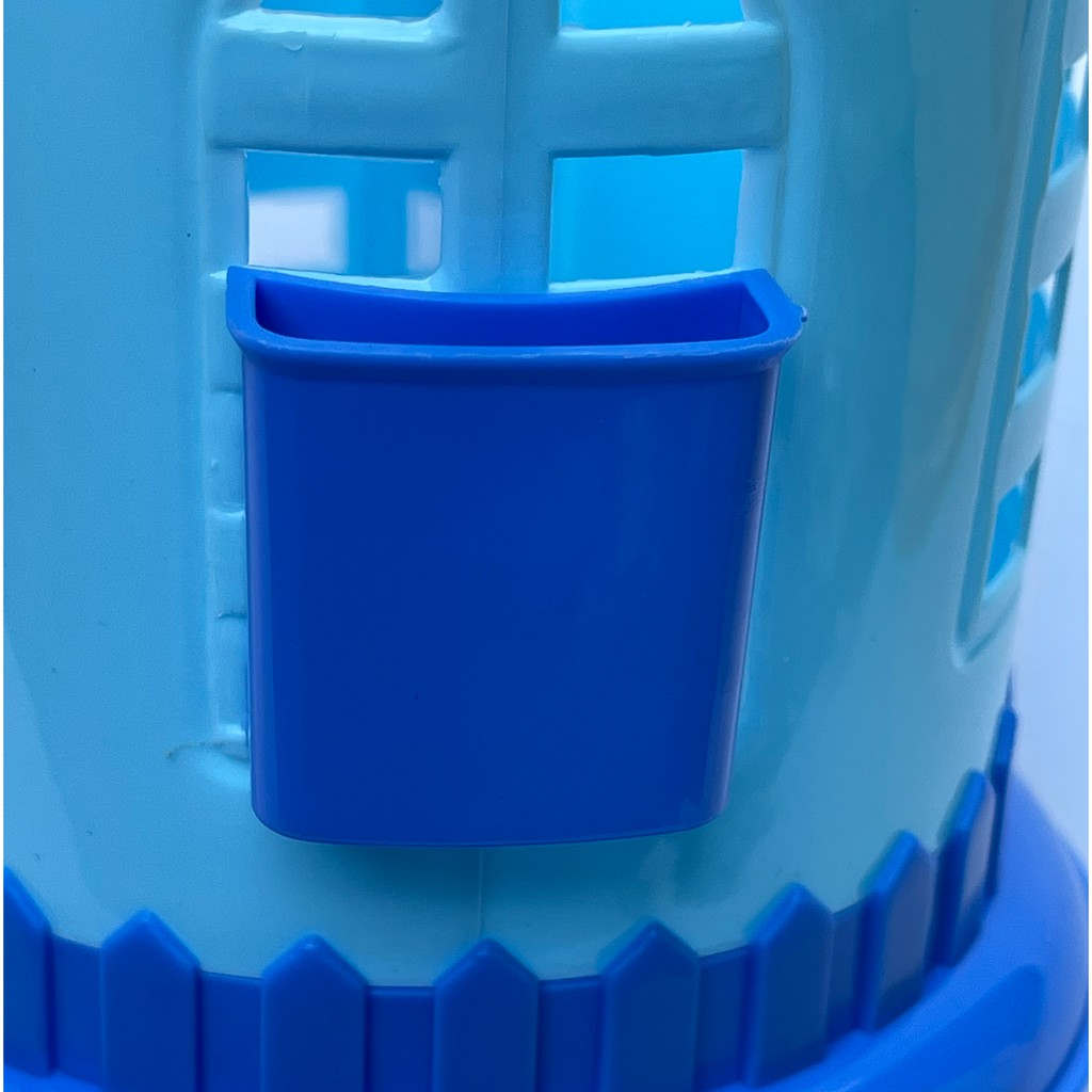 Ống đựng đũa muỗng tròn 2 ngăn có ngăn nhỏ đựng tăm ODTCH, chất liệu 100 nhựa PP an toàn sức khỏe thương hiệu Châu Hưng