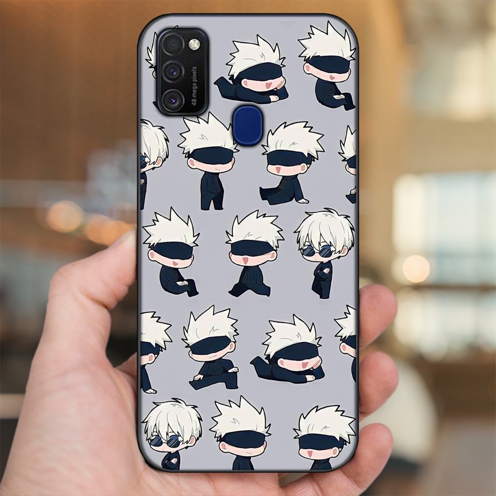 Ốp lưng Samsung M21, M30S viền đen in hình Satoru Jujutsu Kaisen