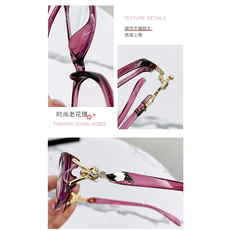 Kính viễn thị chống lão thị ánh sáng xanh thời trang dành cho nữ kính đọc thấu kính độ nét cao