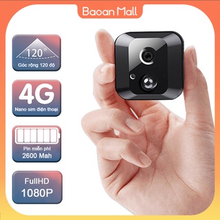 Camera 4G dùng sim Full HD 1080P không dây quay phim giám sát hành trình BaoanMall C2V