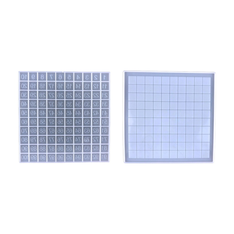 Sa Khuôn Đồ Chơi Xếp Hình Số 1-100 Bằng Silicon Cho Bé