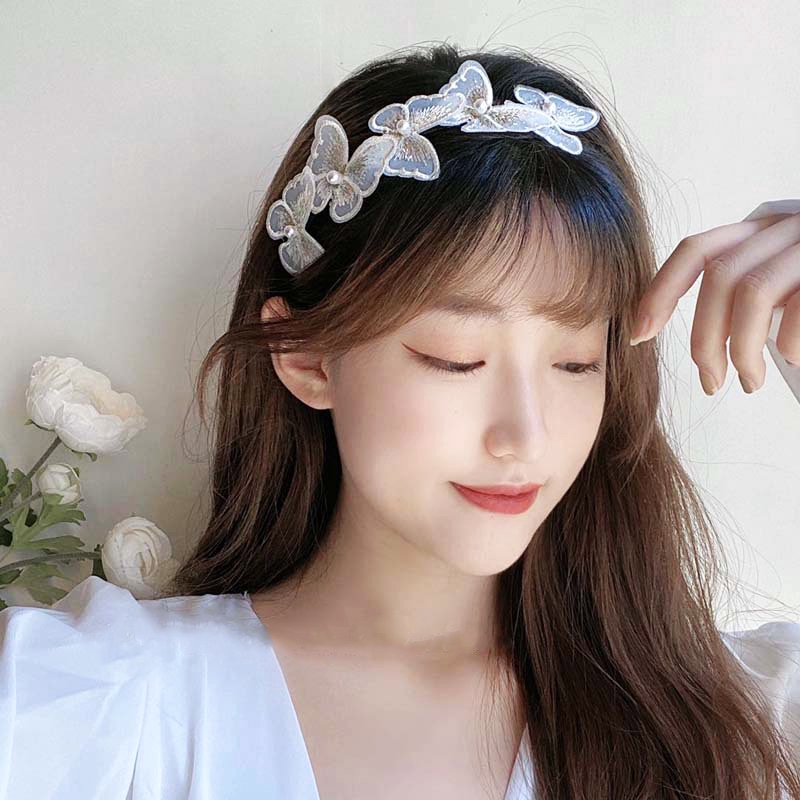 Băng Đô Cài Tóc Hình Bướm Phong Cách Hàn Quốc