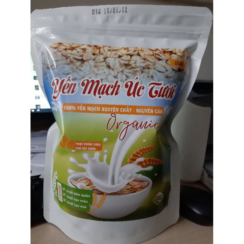 Yến mạch úc tươi giảm cân date mới nhất gói trắng