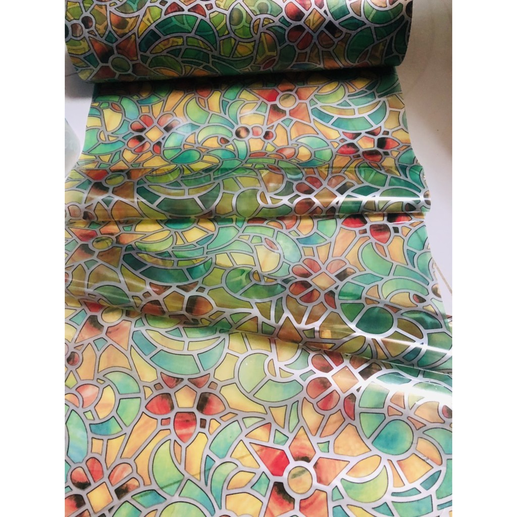 Decal dán kính có keo sẵn - giấy dán kính khổ 45cm