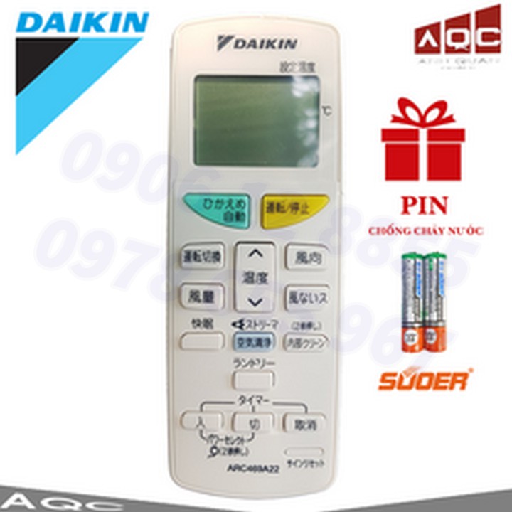 Remote điều hòa daikin nhật