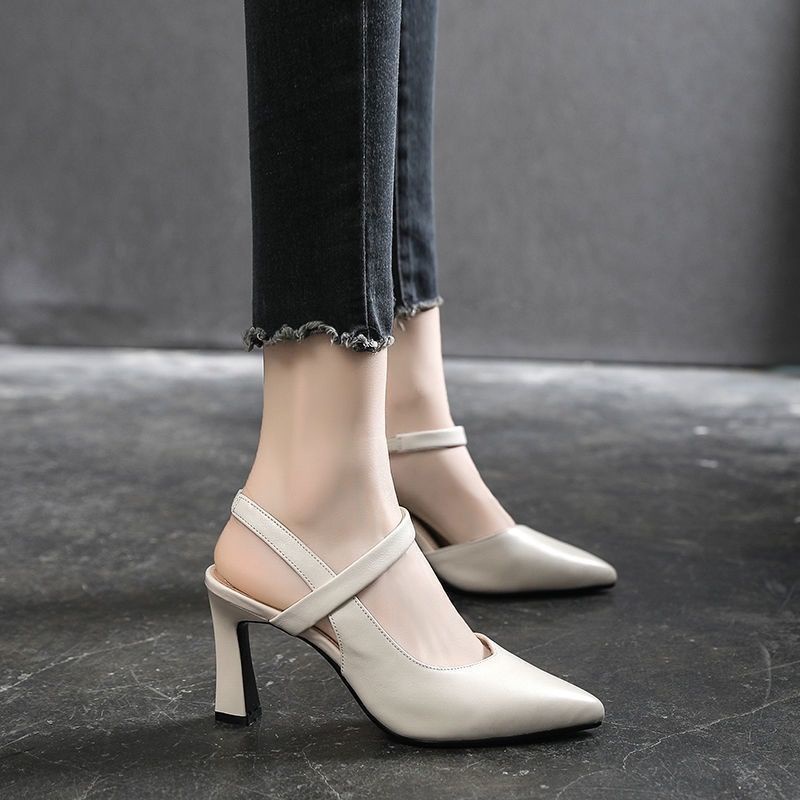 Giày Cao Gót Da Mềm 5-8cm Thời Trang Cho Nữ