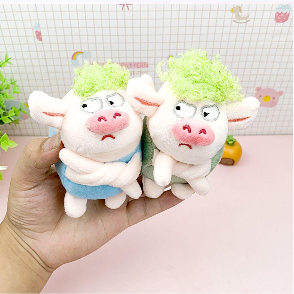 LANFY Móc Khóa Heo Nhồi Bông Mềm Mại Dễ Thương