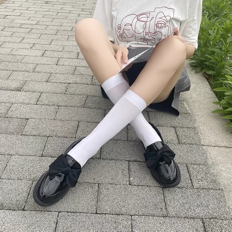 ( sẵn - lẻ size )Giày Búp Bê Đế Bằng Mũi Tròn Màu Trơn Gắn Nơ Phong Cách Hàn Quốc Cho Nữ( sẵn)