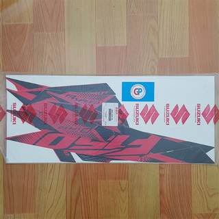 Tem zin Satria 150 Fi 2018 đỏ