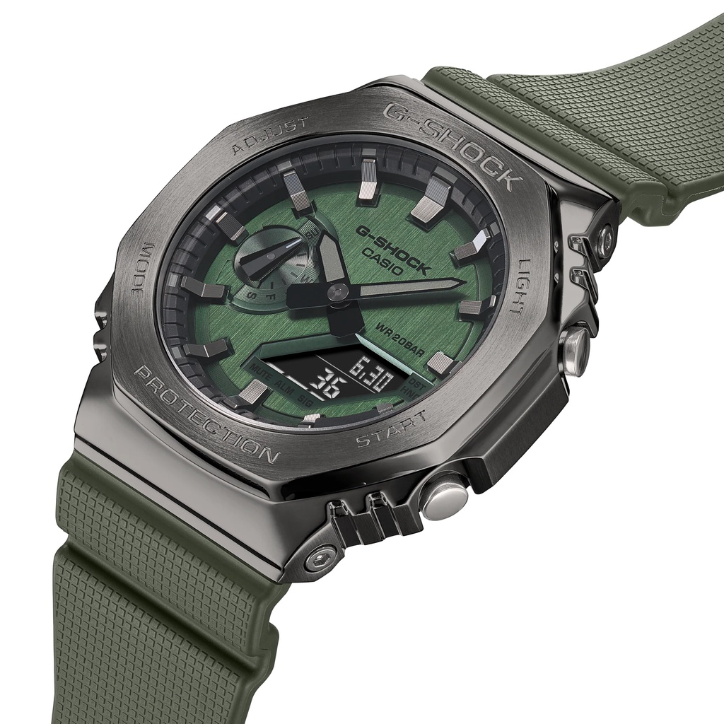 Đồng hồ nam Casio G-Shock GM-2100 / GM-2100B-3A chống va đập, chống nước 200m, hàng chính hãng bảo hành 05 năm