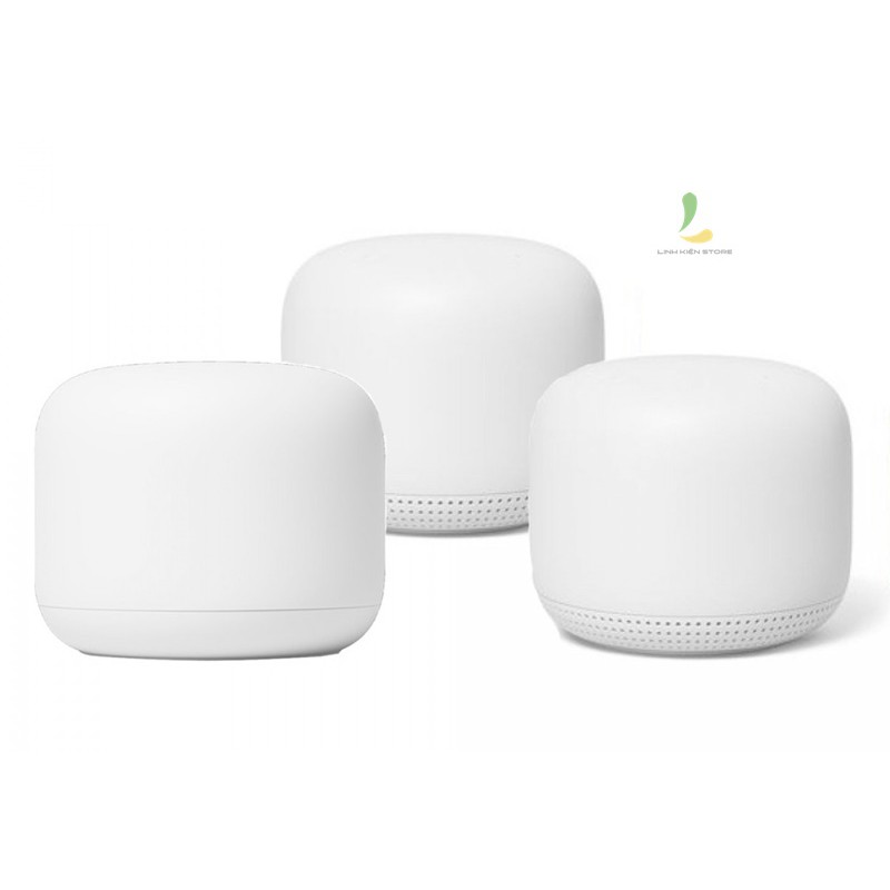 Google Nest WiFi 3 Pack Thế Hệ Mới (GEN 2) Tích hợp trợ lý ảo Google Assistant| Hệ Thống Phát Wifi Cao Cấp Thế Hệ 2 Mới