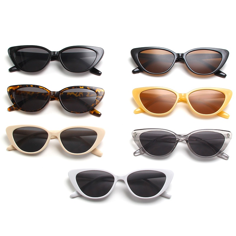 Kính Mát Hình Mắt Mèo Phong Cách Retro Thời Trang Hàn Quốc