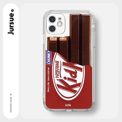Ốp lưng JURSUE mềm viền vuông chống sốc hình độc lạ Cho iPhone 17 16 15 14 13 12 11 Pro Max SE 2020 X XR XS ip 8 7 Y2387