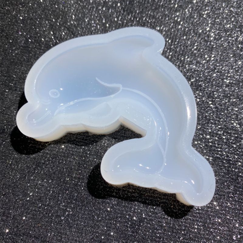 Khuôn Silicone Làm Mặt Dây Chuyền Hình Cá Heo