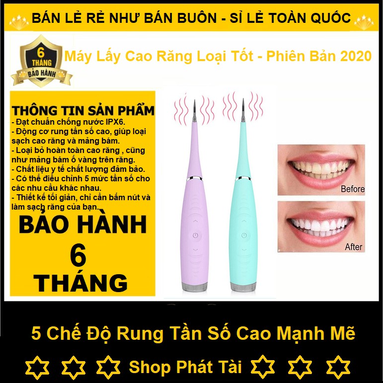 Máy Lấy Cao Răng Cầm Tay Mini Sử Dụng Sạc 3 Chế Độ Rung Loại Sạch Mảng Bám, Cao Răng,Vết Ố Cứng Đầu Nhất