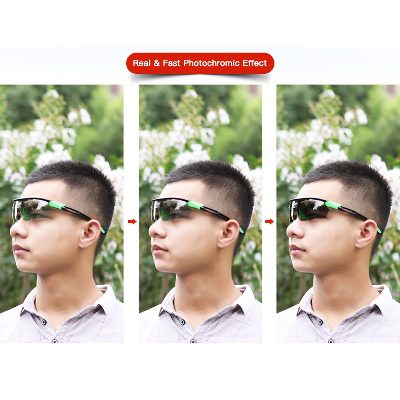 INBIKE Photochromic Kính đi xe đạp Kính mắt MTB Xe đạp đường trường Kính mát cho xe đạp Kính phân cực