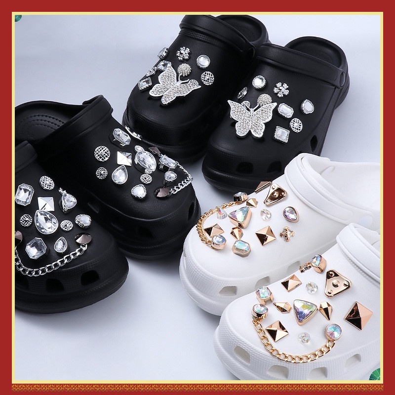 Phụ Kiện Trang Trí Giày Đính Đá/Ngọc Trai Nhân Tạo Thời Trang Diy