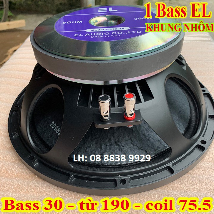 [Mã ELHACE giảm 4% đơn 300K] LOA BASS 30 CAO CẤP EL TỪ 190 COIL 75 NHẬP KHẨU - GIÁ 1 CHIẾC