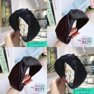 Băng đô đen to bản thương hiệu Tone Shop - bờm tóc đen đẹp