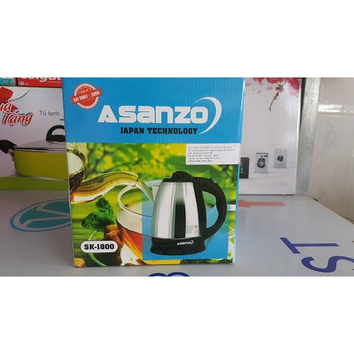 Ấm siêu tốc 1.8 lít Asanzo SK-1800