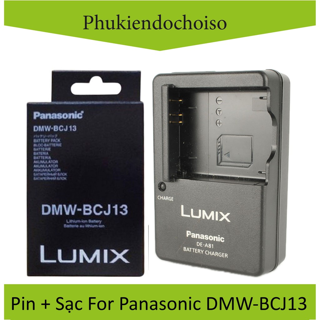 Bộ pin sạc thay thế 1 Pin 1 Sạc máy ảnh Panasonic DMW-BCJ13