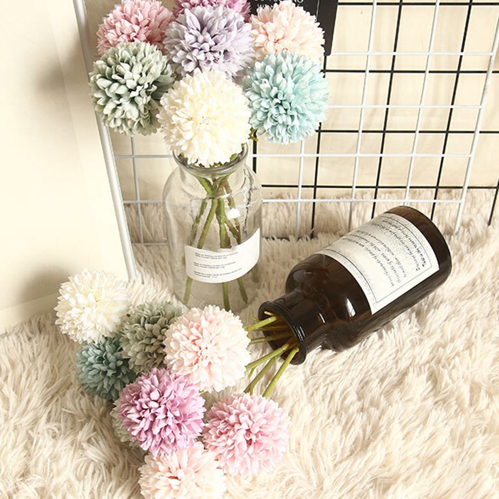 Hoa bồ công anh nhân tạo trang trí tiệc cưới diy