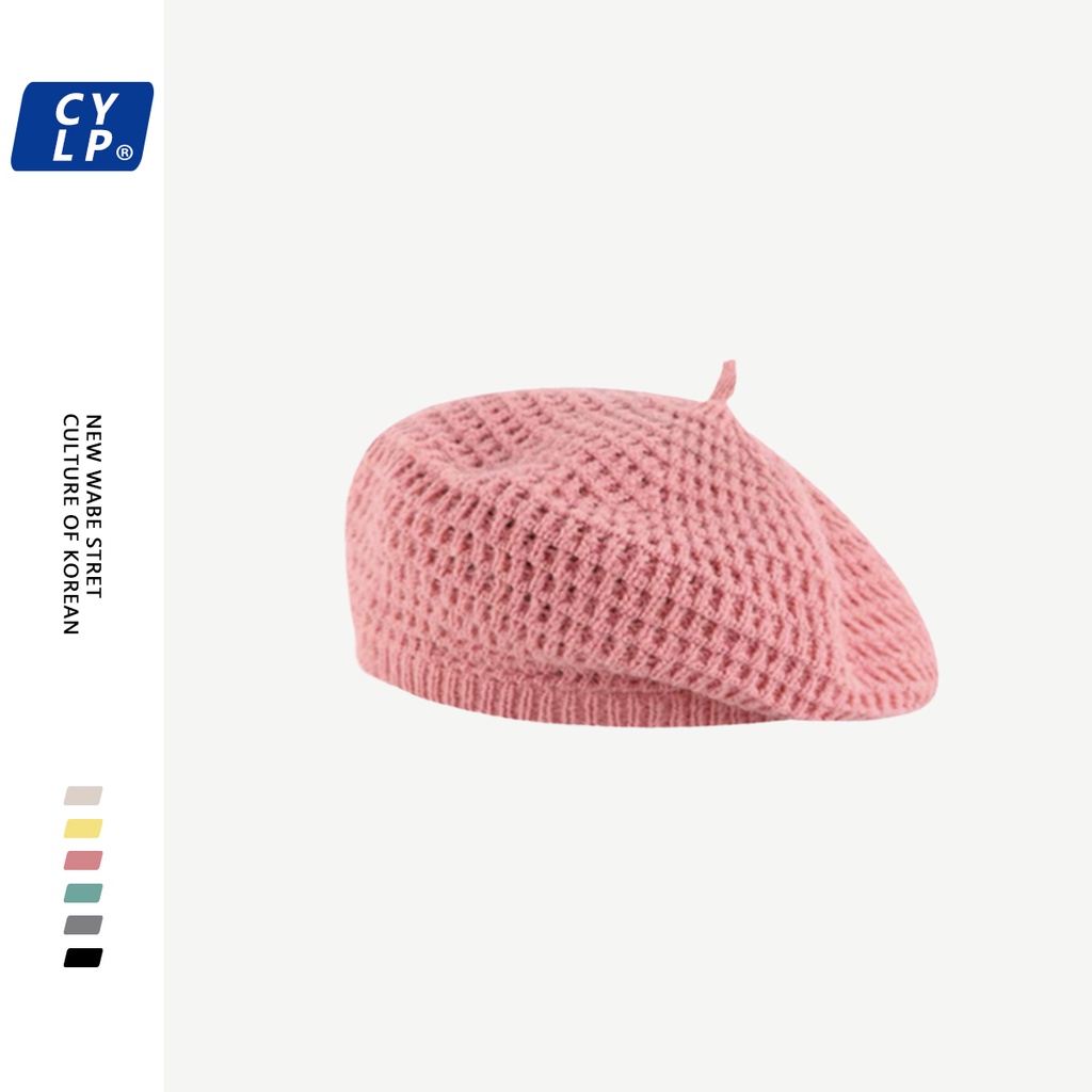 Mũ Beret Len Dệt Kim Phong Cách Thời Trang Nhật Bản Dành Cho Nữ