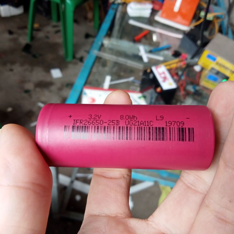 Pin lifepo4 26650 3.2v 2.5ah siêu khởi động 150cca