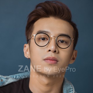 Gọng kính cận nam lắp sẵn cận mắt kính tròn phong cách Retro - Z6013 Eyepro