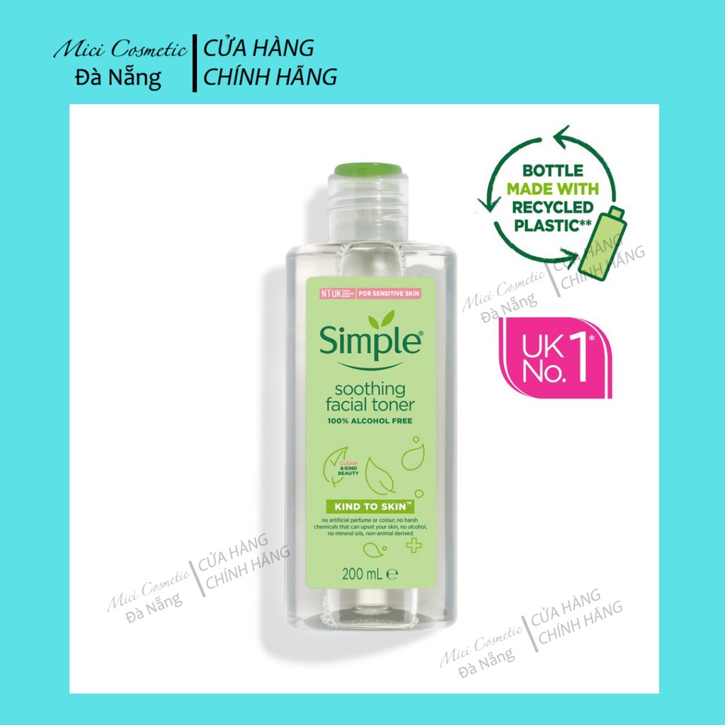 Nước Hoa Hồng Cân Bằng Da Dịu Nhẹ Simple Toner 200ml | BigBuy360 - bigbuy360.vn