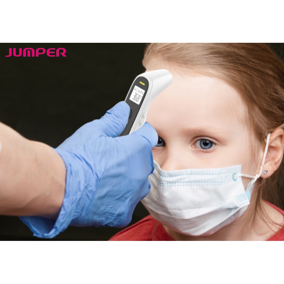 Nhiệt kế điện tử hồng ngoại không tiếp xúc, đo trán và tai 4 in 1 Jumper JPD-FR302