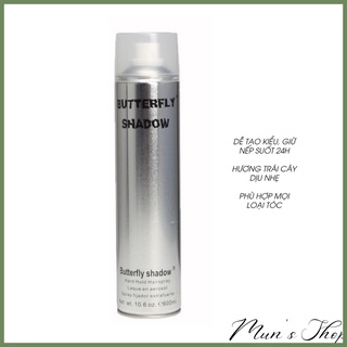 Keo xịt tóc butterfly shadow hard hold hairspray - keo sịt tóc 600ml