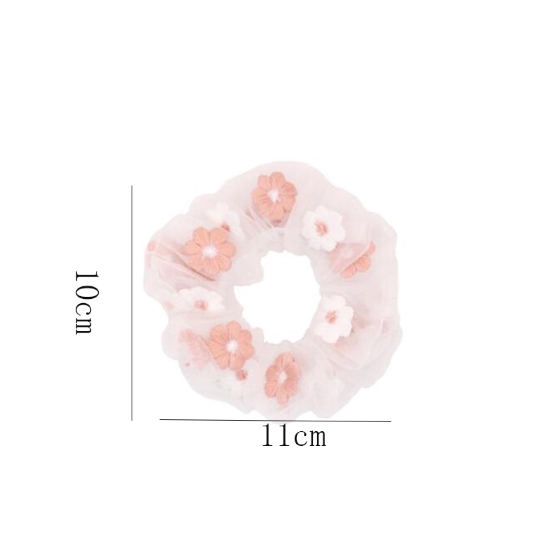 Dây Buộc Tóc Co Giãn Hình Hoa Cúc Xinh Xắn Cho Nữ