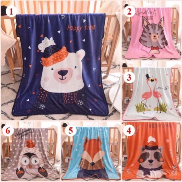[FREESHIP] Chăn Lông Tuyết Mềm Mịn Cho Bé (100x140cm)