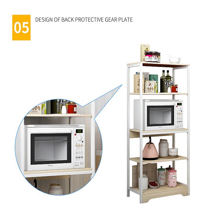 Kệ để đồ đa năng - kệ nhà bếp đa năng để lò vi sóng, xoong nồi, chai hũ đựng gia vị