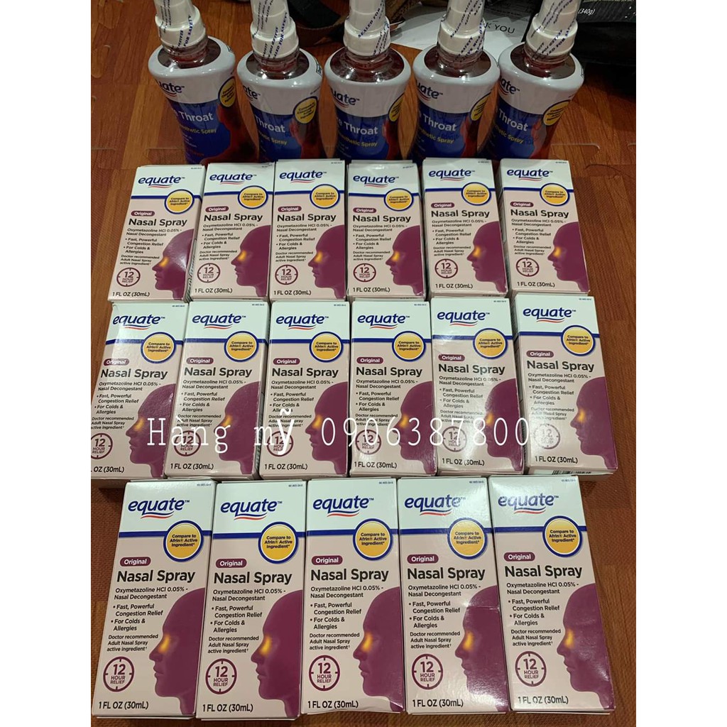 Xịt Họng Equate - Hàng Mỹ