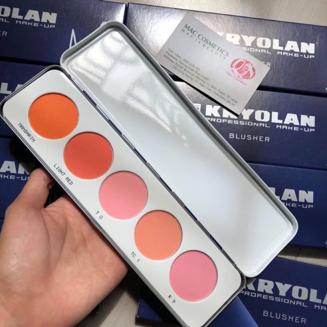 Bảng má Kryolan Blush 5 ô