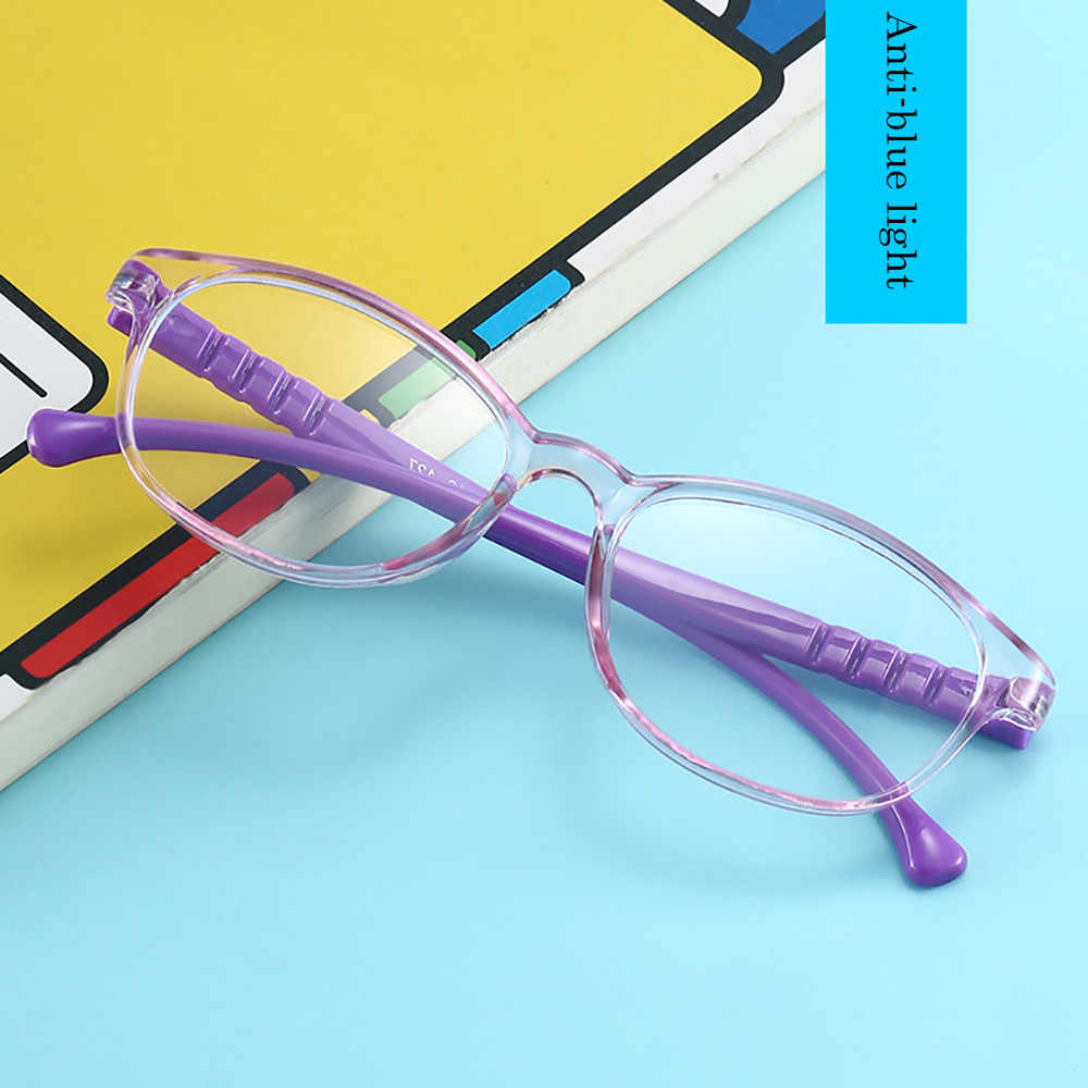 Mắt Kính Gọng Kim Loại Chống Ánh Sáng Xanh Cho Bé