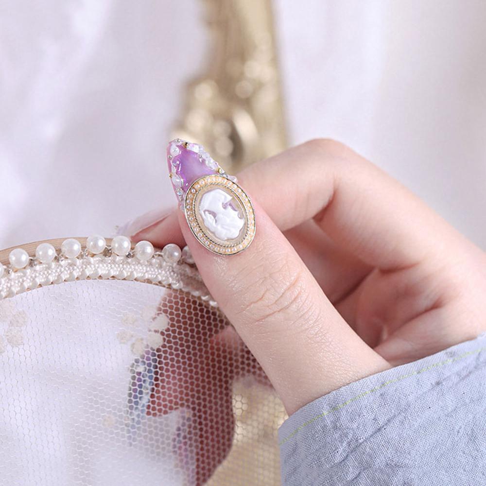 Đầu Gắn Trang Trí Móng Tay 3D Phong Cách Retro Charms Dành Cho Nữ