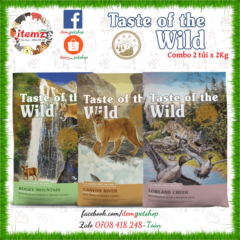 THỨC ĂN HẠT CHO MÈO MỌI LỨA TUỔI - TASTE OF THE WILD