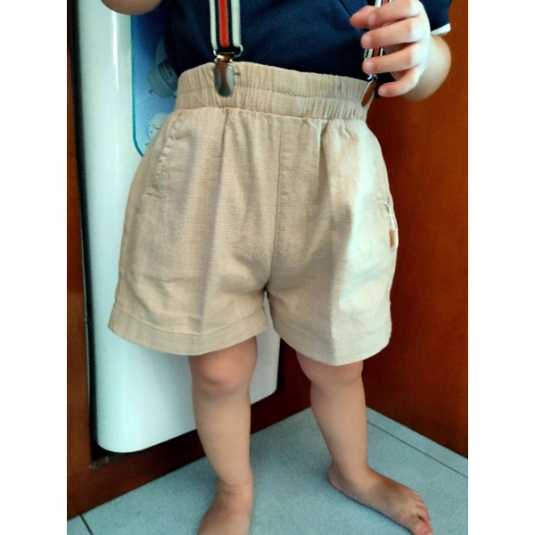 Quần Đùi Trơn Nhiều Màu Cho Bé Trai Bé Gái (8-21kg) - Quần Sooc Chất Linen Mềm Mát, Kiểu Dáng Sành Điệu