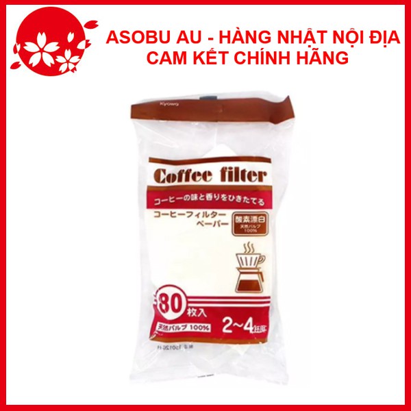 Set 80 túi giấy lọc cà phê size L NỘI ĐỊA NHẬT BẢN