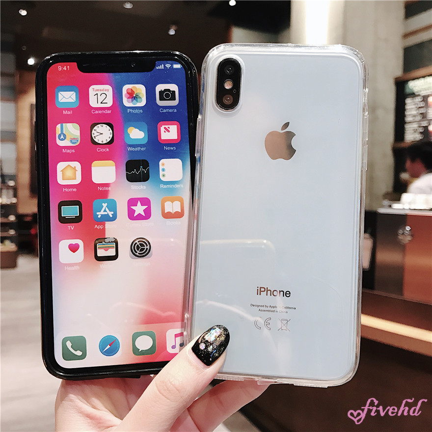 Ốp điện thoại acrylic cứng màu trơn cho iPhone SE 2020 11 Pro Max X Xr XS Max 8 7 6 Plus