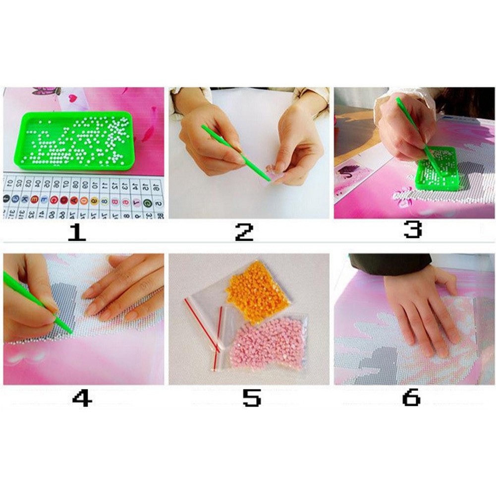 Bộ tự làm tranh đính đá 5D họa tiết hình phong cảnh tuyệt đẹp DIY treo trang trí kèm phụ kiện