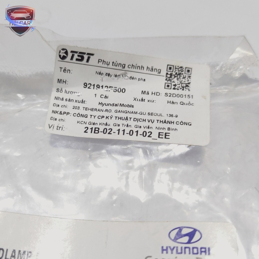 NẮP CHỤP BỤI ĐÈN PHA  I10 MORNING , ELANTRA 3 chấu CHÍNH HÃNG MOBIS HÀN QUỐC 921912F500