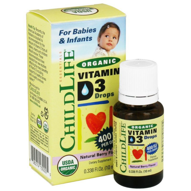 Vitamin D3 Hữu cơ cho bé 10ml ChildLife